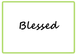Blessed sticker
