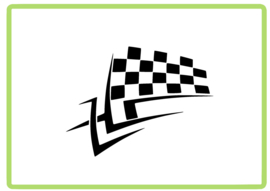 Racing vlammen sticker design 3