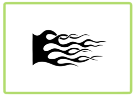 Vlammen sticker design 32