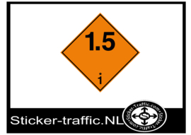 Ontplofbare stoffen en voorwerpen 1.5 sticker