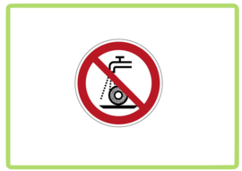 Nat slijpen verboden sticker