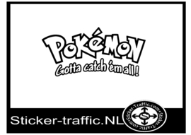 Pokemon catch em all sticker