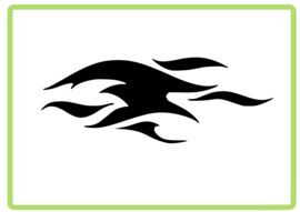 Vlammen sticker design 18