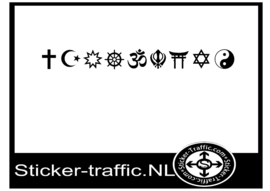 9 belangrijke religie sticker