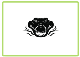 Krokodil sticker design 2