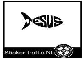 Jezus vis design 2 sticker