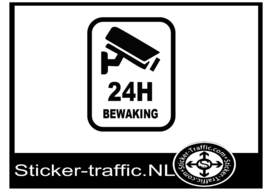 24H bewaking sticker