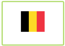 Belgie vlag sticker