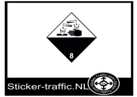 Bijtende stoffen sticker