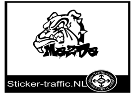 Mazda bulldog sticker