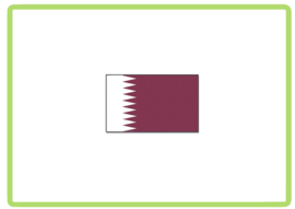Qatar vlag sticker