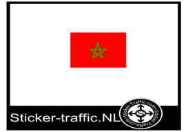 Marokkaanse vlag sticker