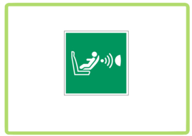 Detectie kinderstoel sticker