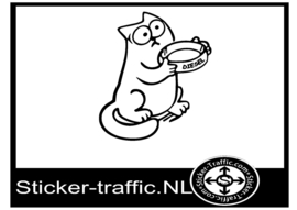 Simon cat design 1 sticker