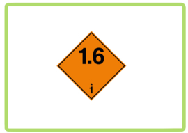 Ontplofbare stoffen en voorwerpen 1.6 sticker