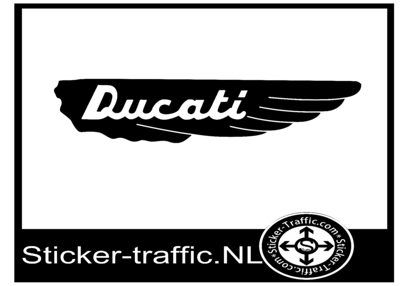 Ducati Vleugel sticker