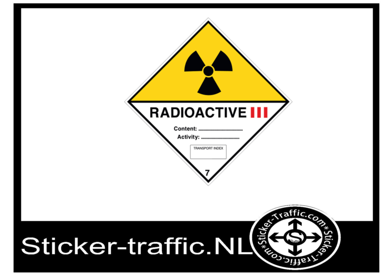 Radioactive categorie 3 sticker