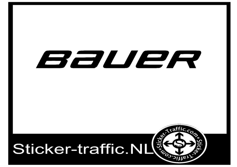 Bauer hockey sticker