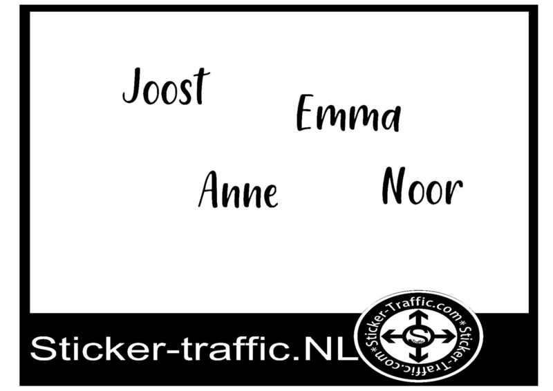 Joost, Anne, Emma , Noor sticker
