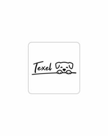 Texel sticker - Texel hond sketch