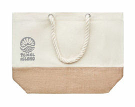 Strandtas Texel Island grijs