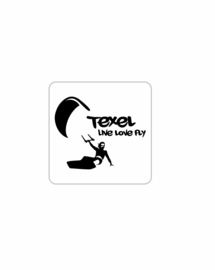Texel sticker - Kitesurfer