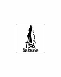 Texel sticker  - Paard live love ride