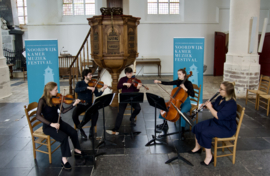Maandag 9 juni 2025 Northgo Ensemble in het kader van Noordwijks Kamermuziek Festival  in de Oude Jeroenskerk te Noordwijk Binnen