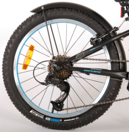 Volare Rocky Kinderfiets - Jongens - 20 inch - Blauw Zwart  - 6 speed