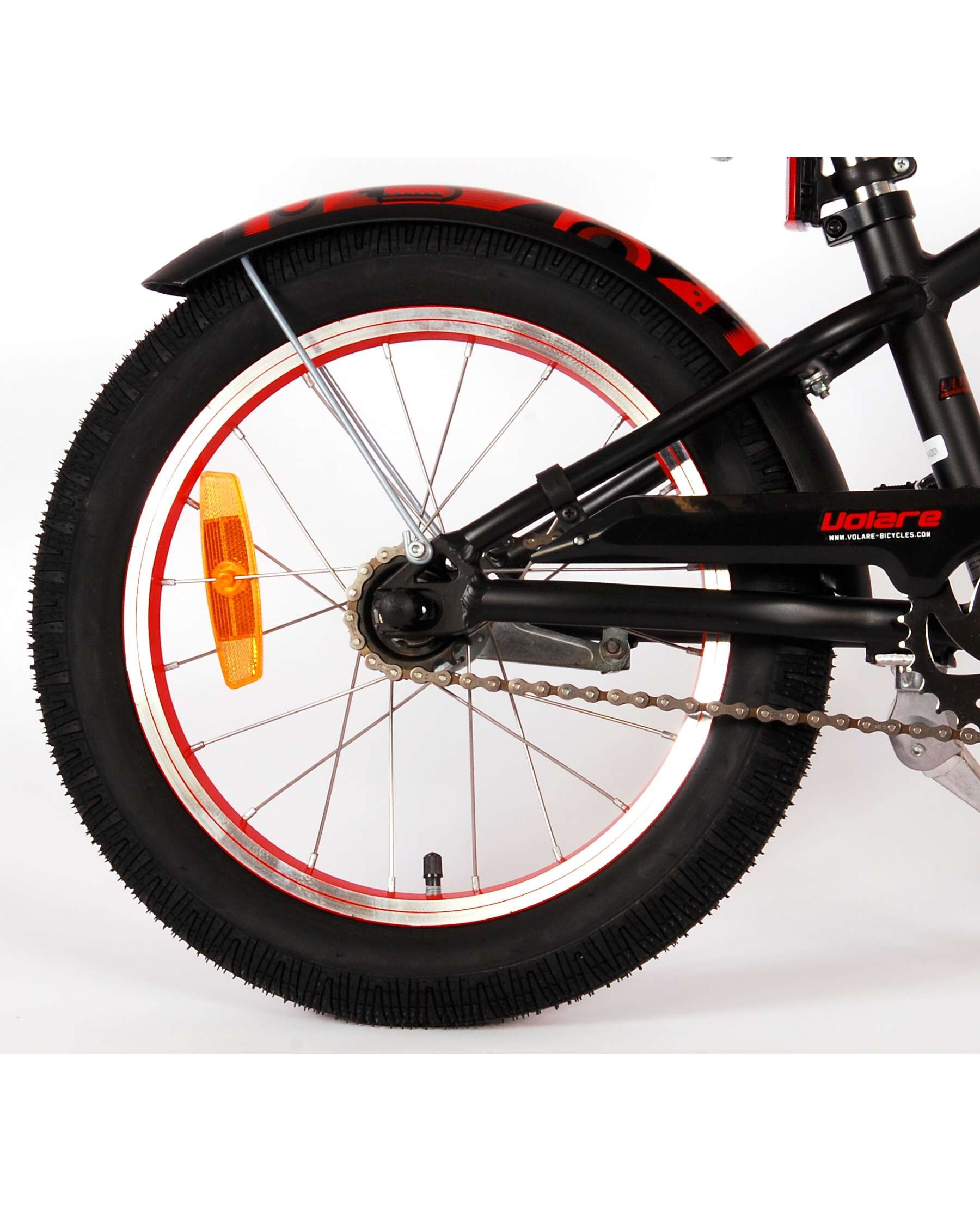 Volare Miracle Cruiser Kinderfiets - Jongens - 16 inch - Mat Zwart - Prime Collection