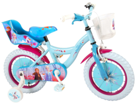 Volare Disney Frozen 2 Kinderfiets - Meisjes - 14 inch - Blauw/ paars