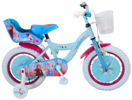 Volare Disney Frozen 2 Kinderfiets - Meisjes - 14 inch - Blauw/ paars