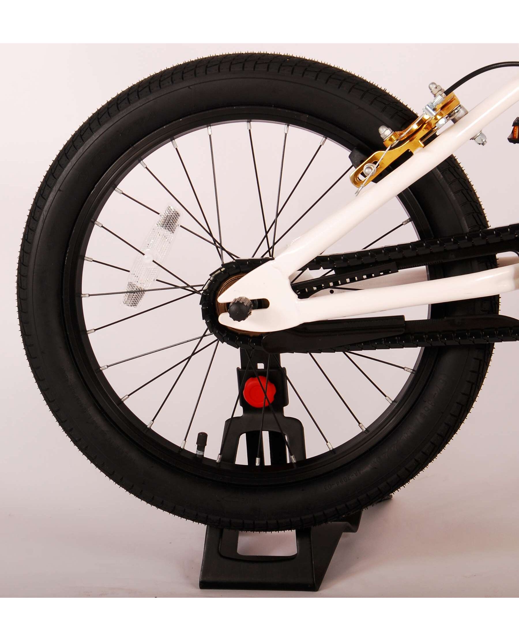 Volare Cool Rider Kinderfiets - Jongens - 18 inch - Wit - 95% afgemonteerd - Prime Collection