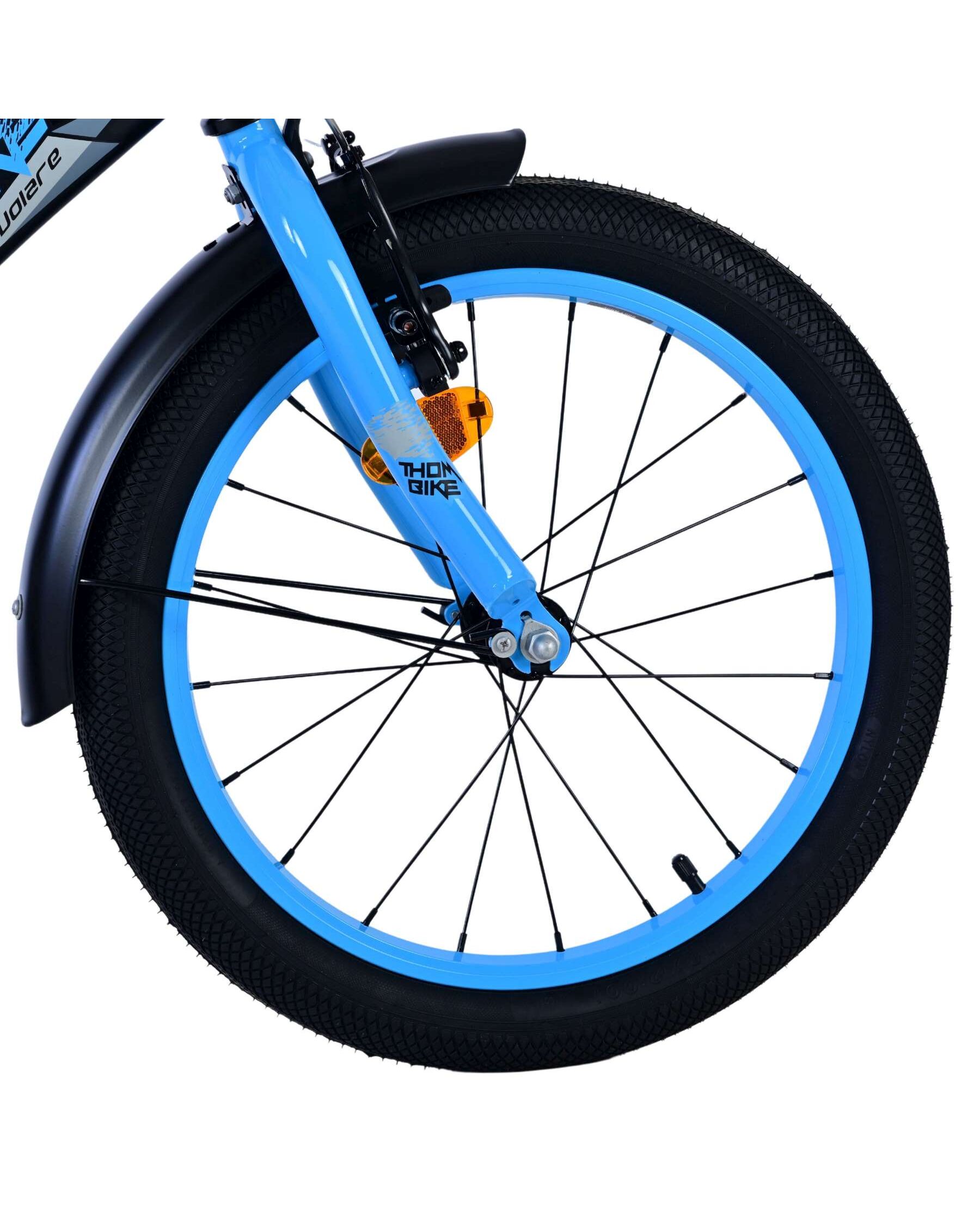 Volare Thombike Kinderfiets - Jongens - 18 inch - Zwart Blauw