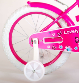 Volare Lovely Kinderfiets - Meisjes - 16 inch - Roze/ wit