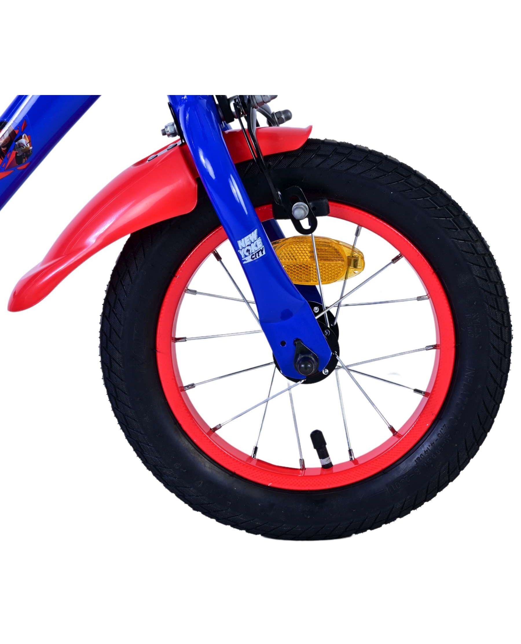 Sonic Prime Kinderfiets - Jongens - 12 inch - Blauw Rood