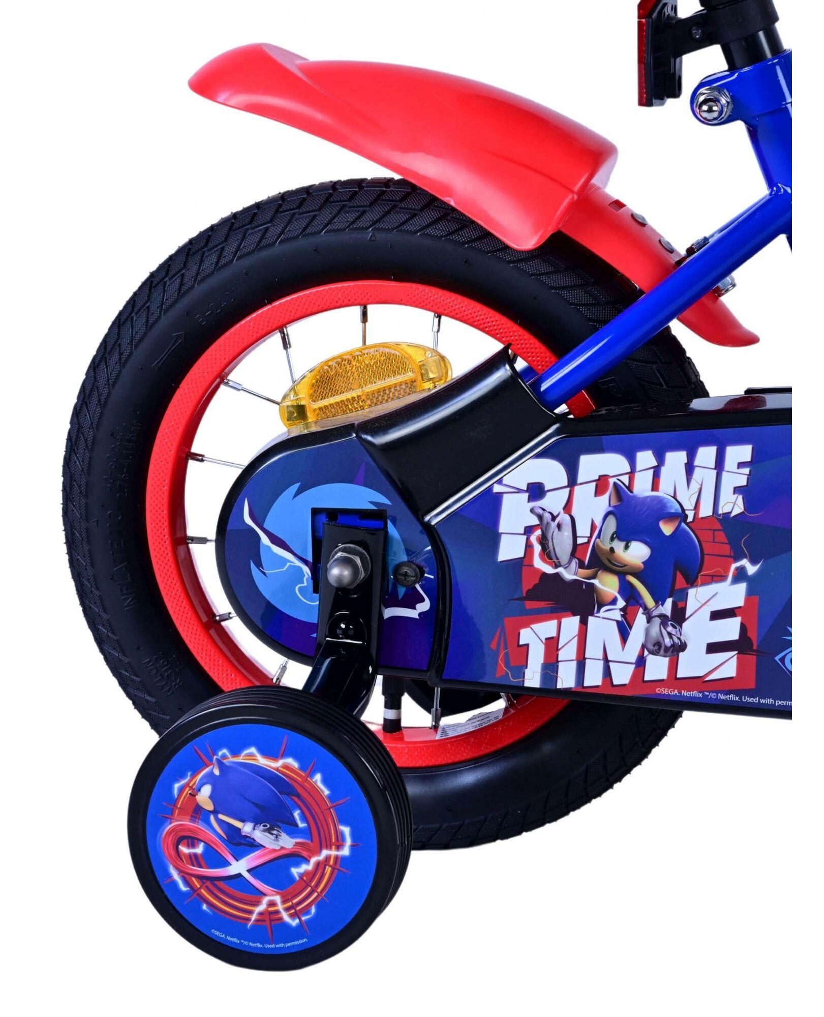 Sonic Prime Kinderfiets - Jongens - 12 inch - Blauw Rood