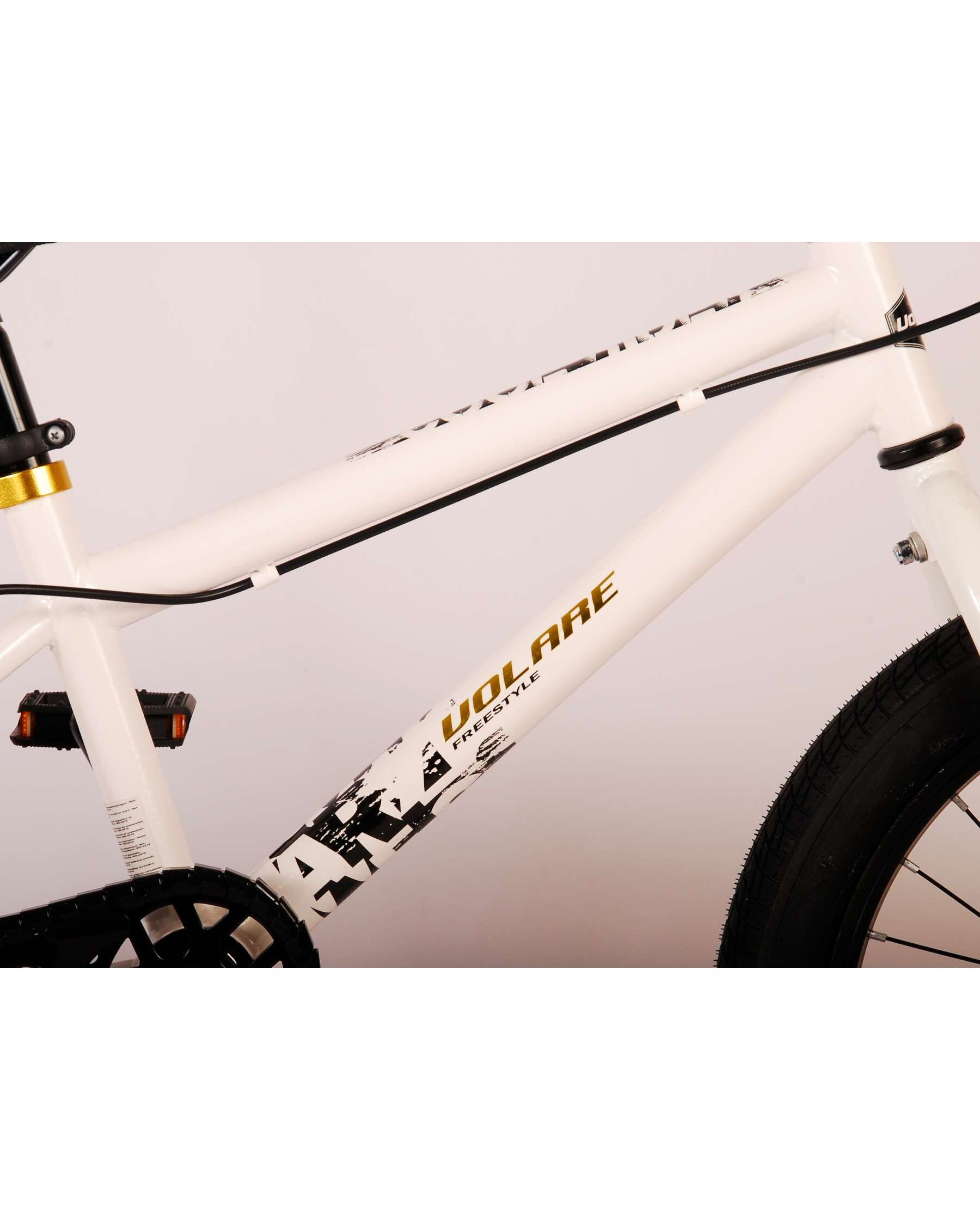 Volare Cool Rider Kinderfiets - Jongens - 18 inch - Wit - 95% afgemonteerd - Prime Collection