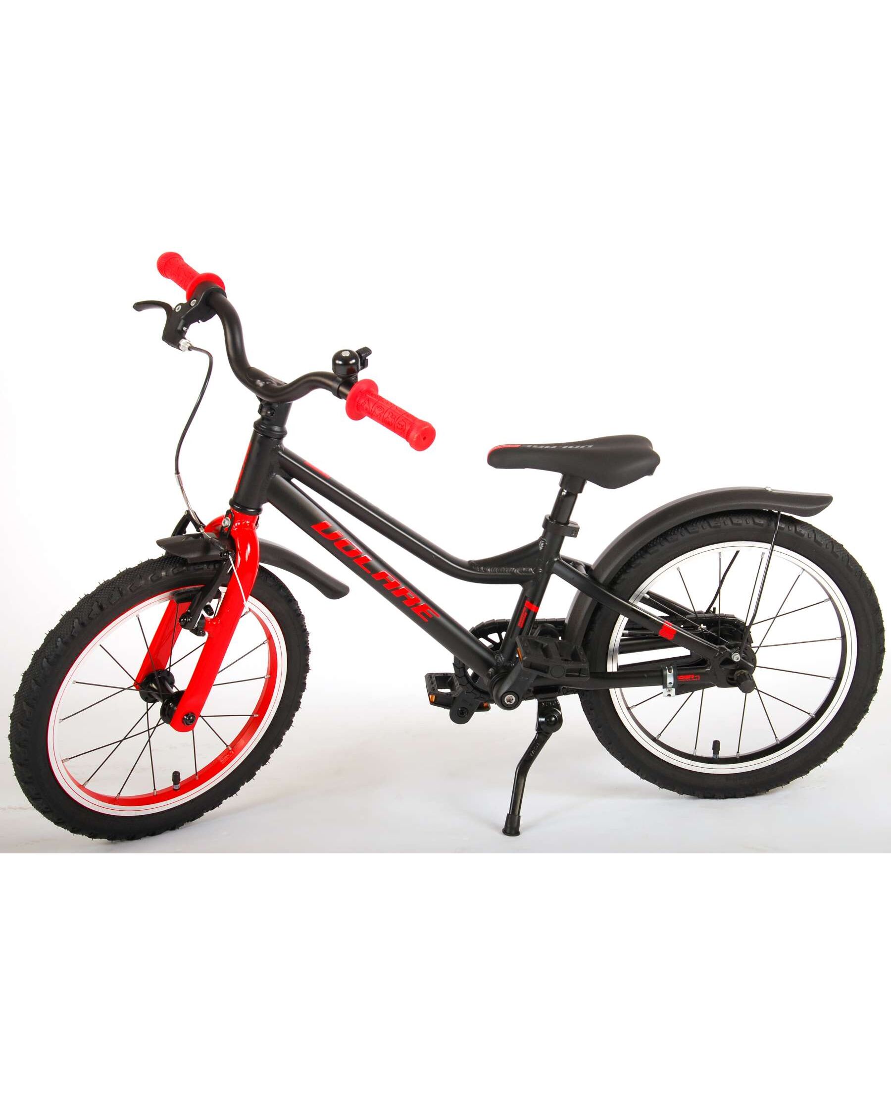 Volare Blaster Kinderfiets - Jongens - 16 inch - Zwart/Rood - Prime Collection