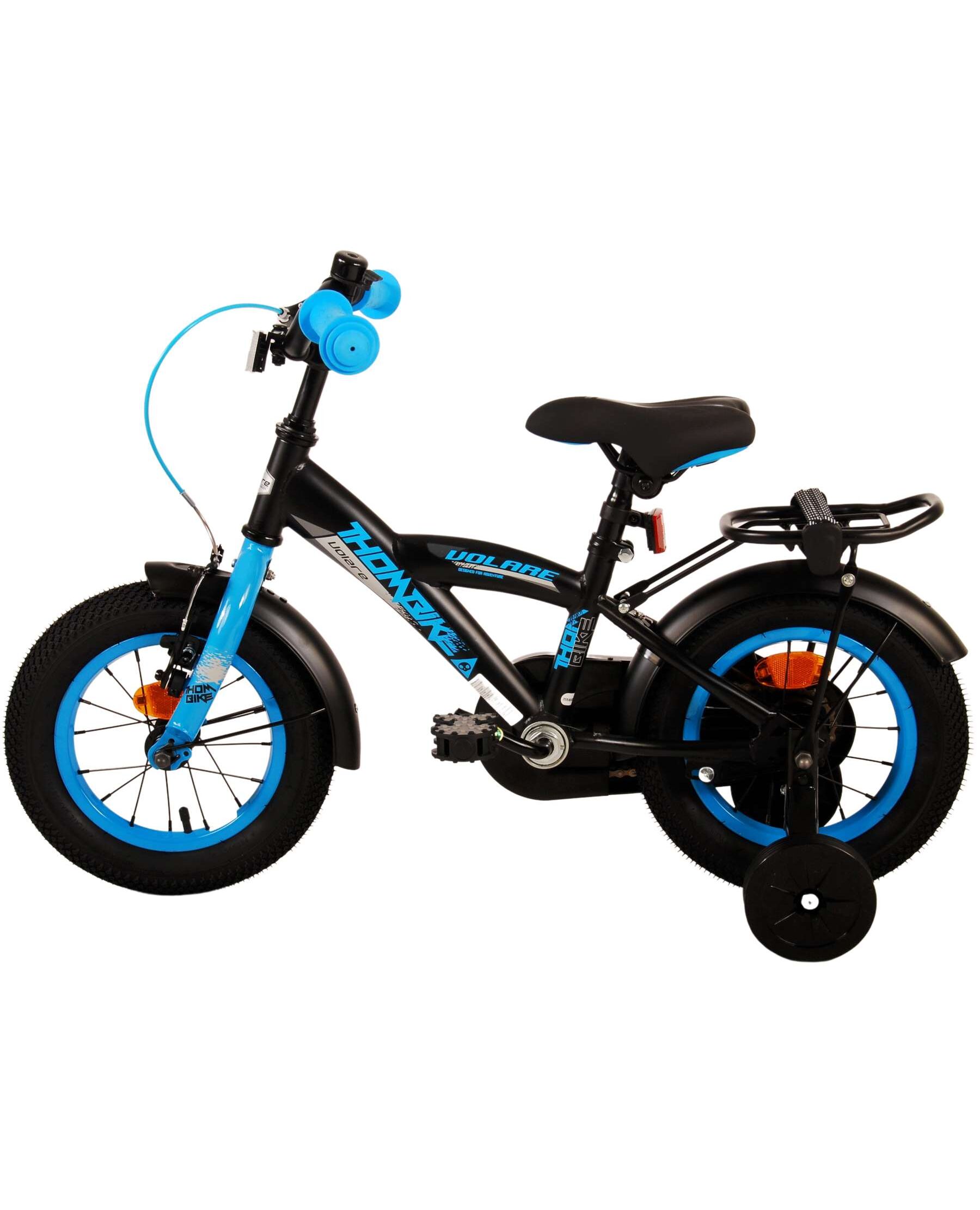 Volare Thombike Kinderfiets - Jongens - 12 inch - Zwart Blauw