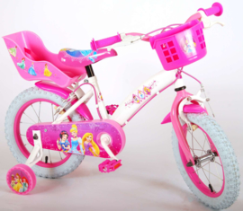 Volare Disney Princess Kinderfiets - Meisjes - 14 inch - Roze - Twee handremmen