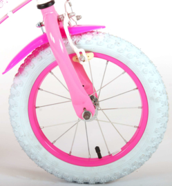 Volare Disney Princess Kinderfiets - Meisjes - 14 inch - Roze - Twee handremmen