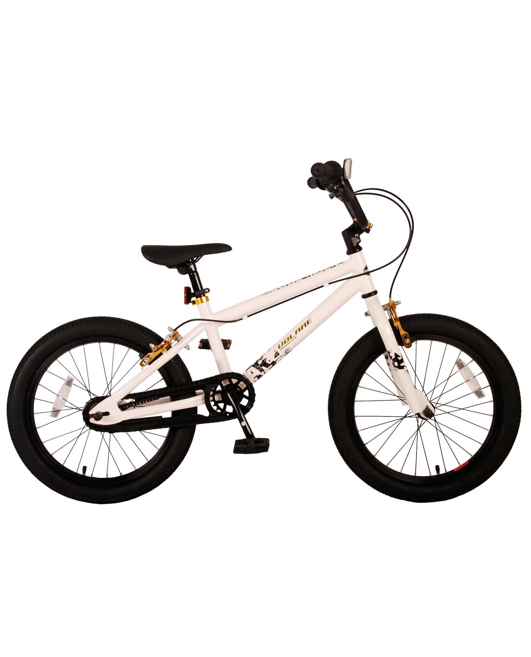Volare Cool Rider Kinderfiets - Jongens - 18 inch - Wit - 95% afgemonteerd - Prime Collection