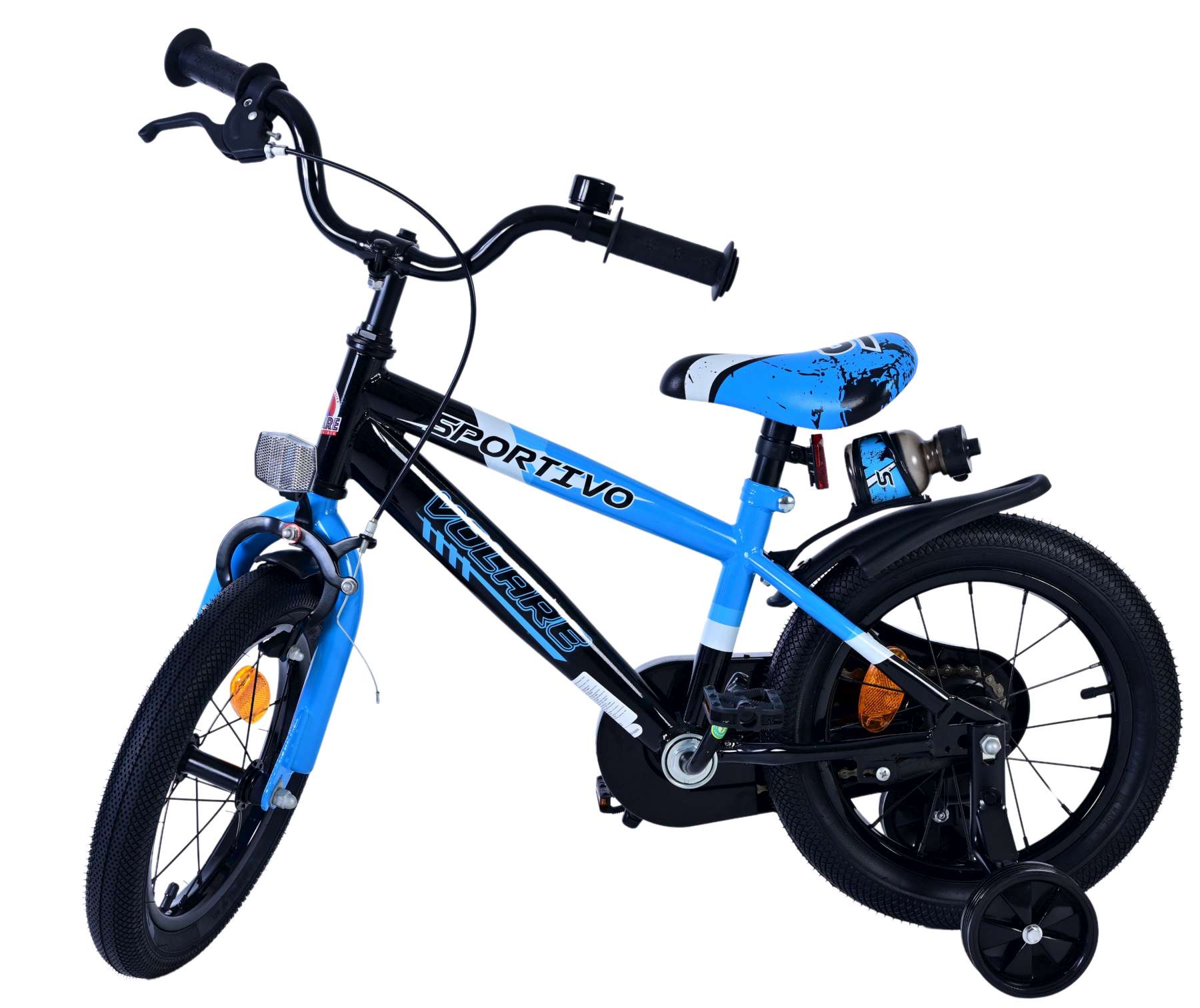 Volare Sportivo Kinderfiets - Jongens - 14 inch - Blauw Zwart