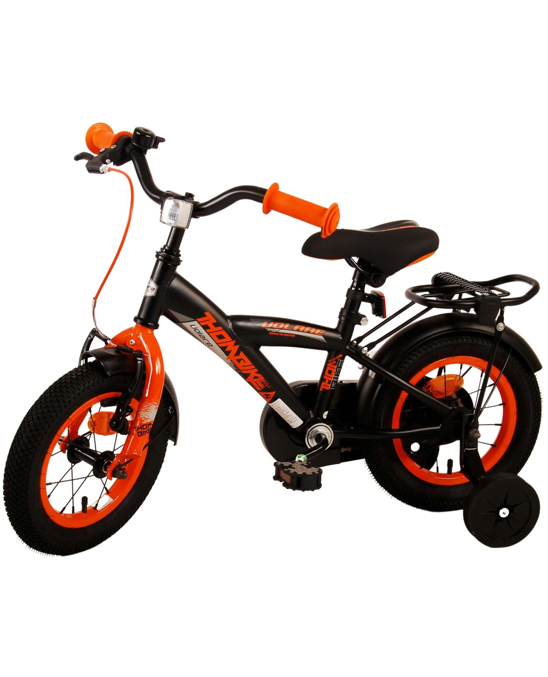Volare Thombike Kinderfiets - Jongens - 12 inch - Zwart Oranje