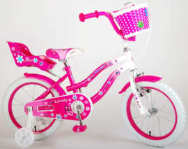 Volare Lovely Kinderfiets - Meisjes - 16 inch - Roze/ wit