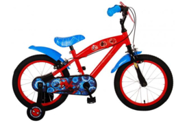 Volare Ultimate Spider Man - Kinderfiets - 16 inch - Rood/ zwart - Twee handremmen