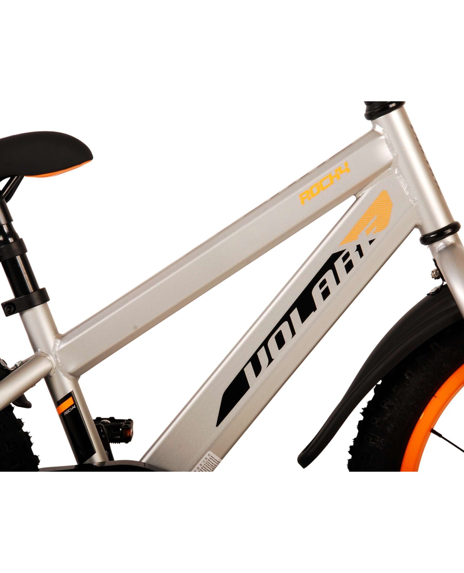 Volare Rocky Kinderfiets - Jongens - 18 inch - Grijs