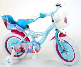 Volare Disney Frozen 2 Kinderfiets - Meisjes - 14 inch - Blauw/ paars