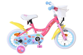 Volare Peppa Pig Kinderfiets - Meisjes - 12 inch - Roze - Twee handremmen